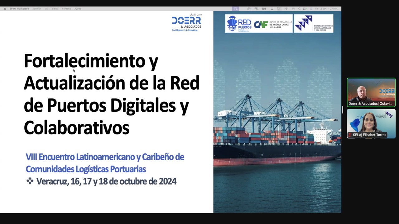 SELA presenta Plan de Acción 2030 de la Red de Puertos en VIII Encuentro de Comunidades Logísticas y Portuarias