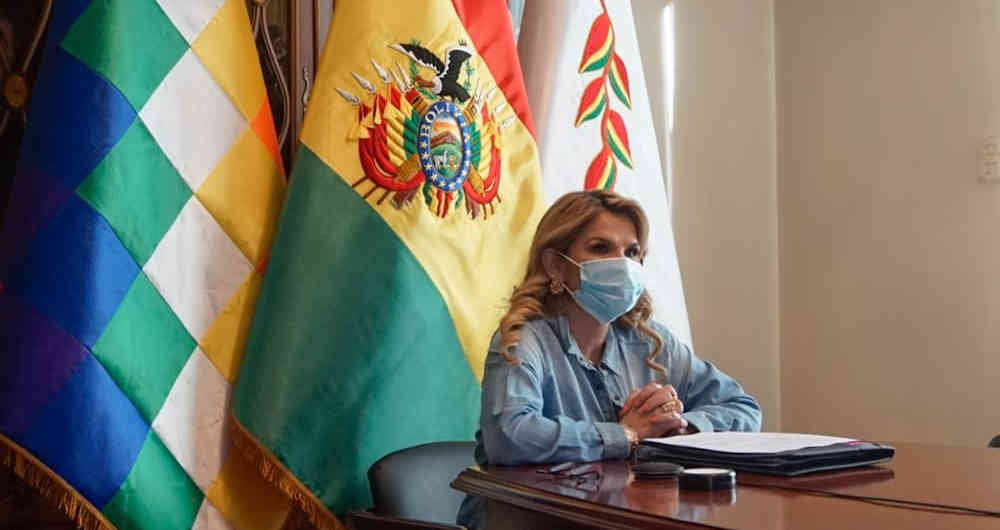 Presidenta Áñez asegura que Bolivia se aproxima ya al "pico de la pandemia" de coronavirus