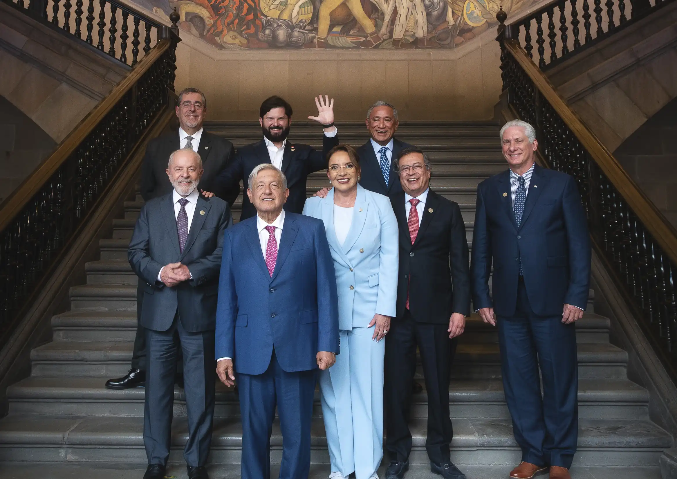 López Obrador se despide y agradece solidaridad de mandatarios latinoamericanos