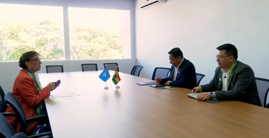 Luis Arce y la Secretaria de la ONU sobre Comercio y Desarrollo destacan potencial exportador de Bolivia