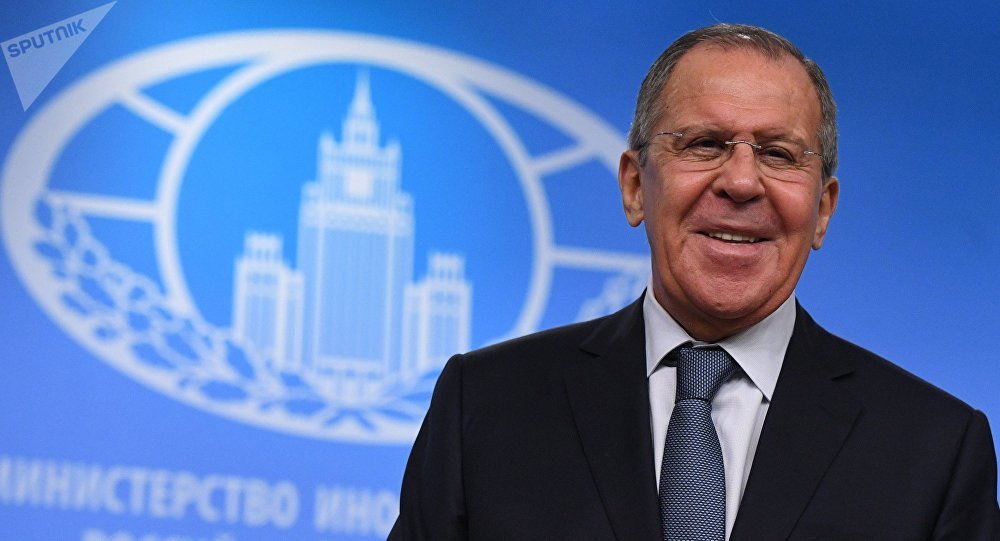 Serguéi Lavrov, ministro de Exteriores, durante su conferencia de prensa anual, Moscú (Rusia), 15 de enero de 2018