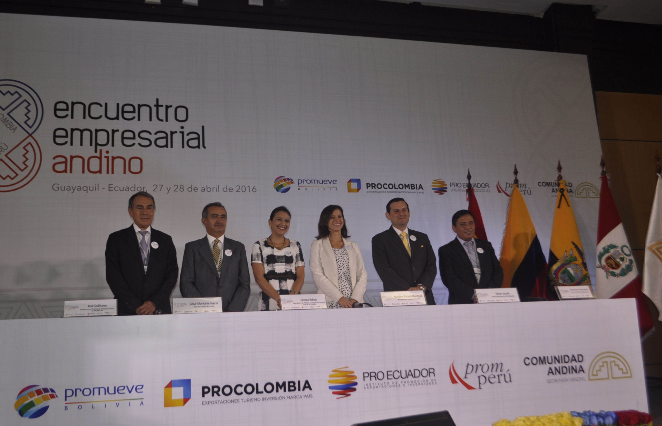 Autoridades -de -los -cuatro -pases -de -la -can -y -de -la -secretara -general -de -la -comunidad -andina -participaron -en -la -apertura -del -v -encuentro -empresarial -andino _26168736874_o