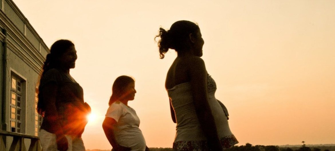 Mujeres embarazadas en Brasil.